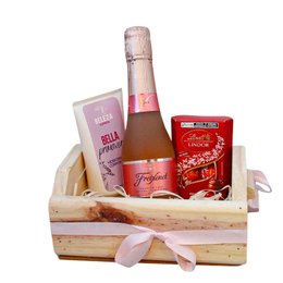 Imagem de Kit Presente Espumante Hidratante e Chocolate