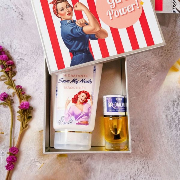 Kit Girl Power mãos e pés hidratados