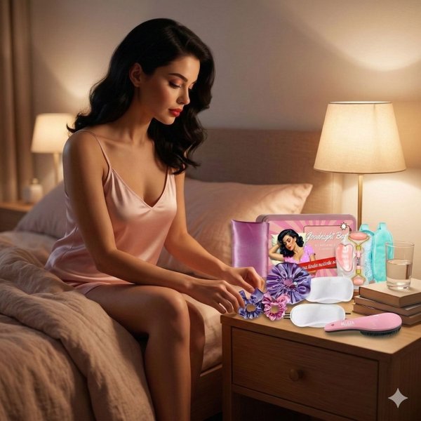 Kit Lata de Acessórios Bem-Estar Goodnight Box Rosa