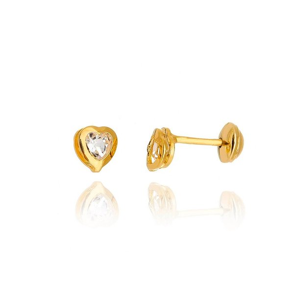 Brinco Infantil & Baby Cristal Heart