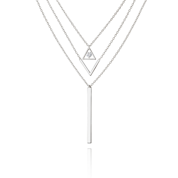 Colar Trio Velmont Ouro Branco