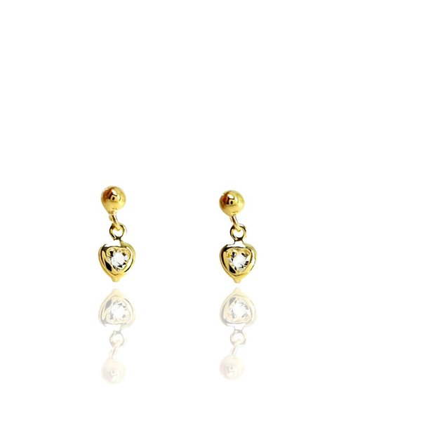 Brinco Infantil & Bebê Love Ouro Amarelo 18K
