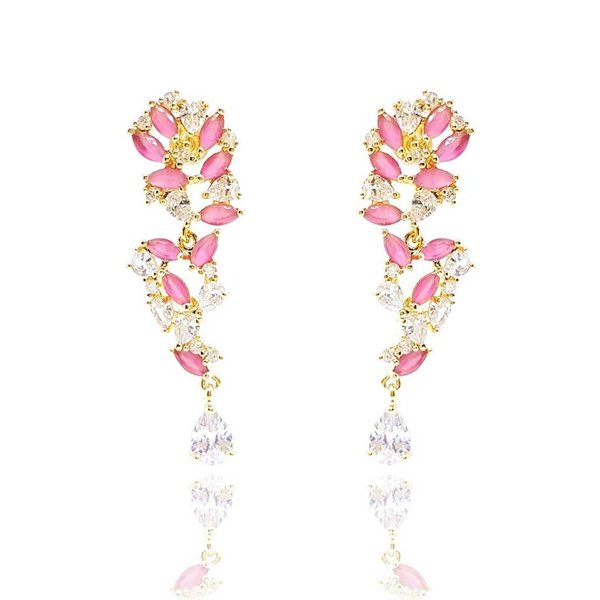 Brinco Lavi Festa Cristal Rose Indiano