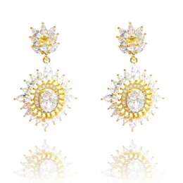 Imagem de Brinco Shine Festa Cristal Translúcido.