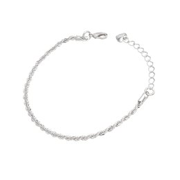 Imagem de Pulseira Cordão Baiano Ouro Branco
