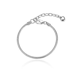 Imagem de Pulseira Corrente para Berloques Ajustável em Aço Ino