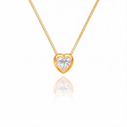 Imagem de Colar Coração Aura Cristal Brilhante
