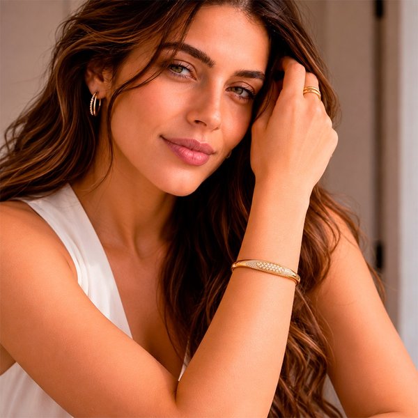 Bracelete Lumière Cravejado