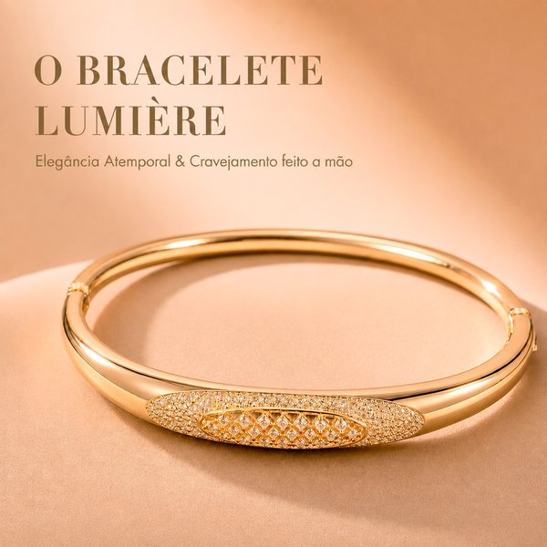 Bracelete Lumière Cravejado