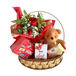 Imagem de Cesta Flores e Chocolates