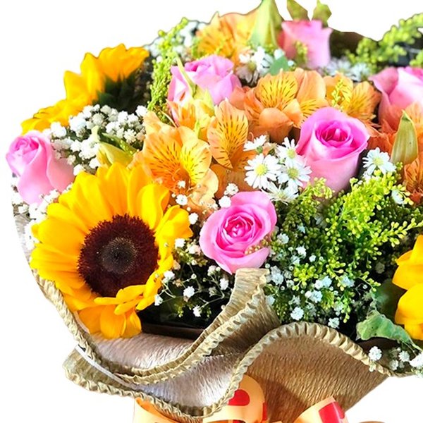 Buque Luxo Mix de Flores