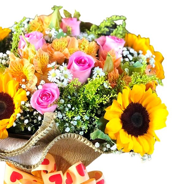 Buque Luxo Mix de Flores