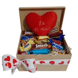 Imagem de Cesta Presente chocolate & coração