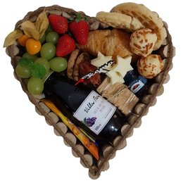 Imagem de Cesta Coração café da manhã