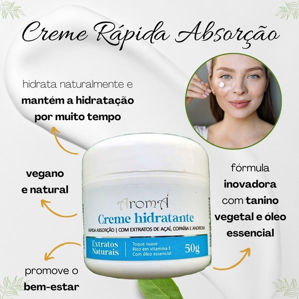 Kit Cremes Faciais Anti-Sinais e Hidratante Aromá