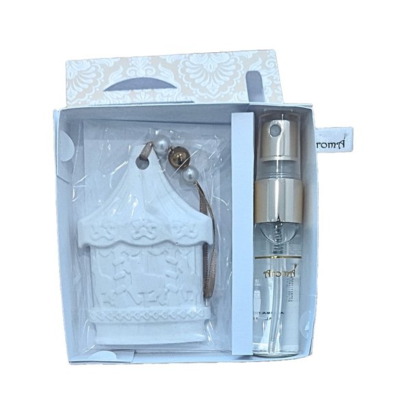 Kit Gesso Perfumado Carrossel Aromatizador Spray 