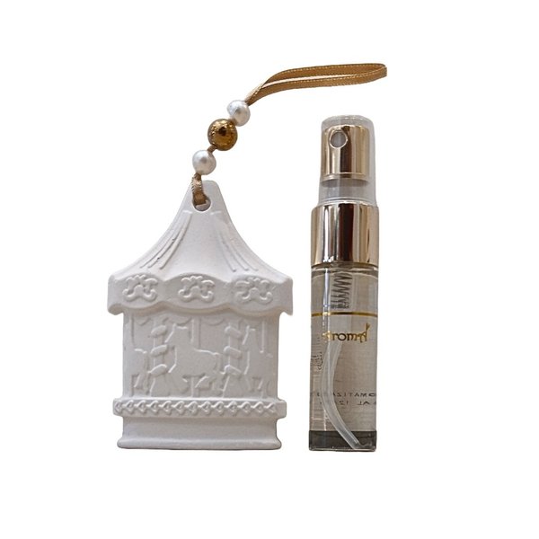 Kit Gesso Perfumado Carrossel Aromatizador Spray 