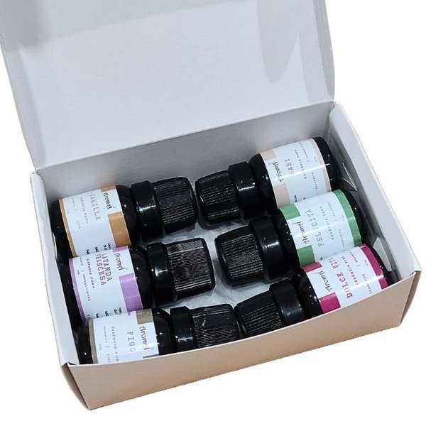 Kit Luminária Difusora + 6 Essências Aromáticas 