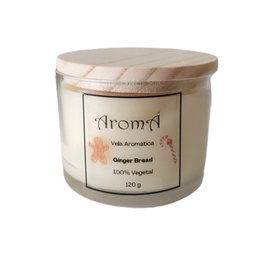 Imagem de Vela Aromática Perfumada Ginger Bread Aromá 120g Natal