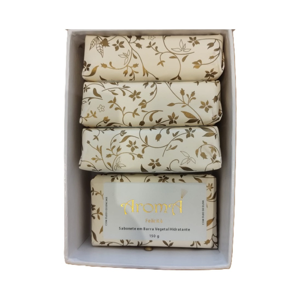 Kit Felicità Premium Feminino Aromá Cx 4 Sabonetes 