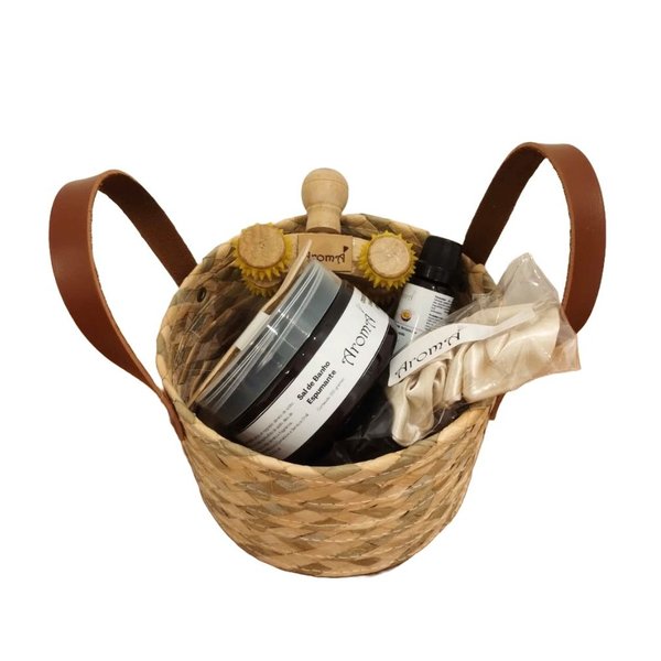 Kit Spa Aromá Escalda-Pés, Massageador e Óleo Massagem