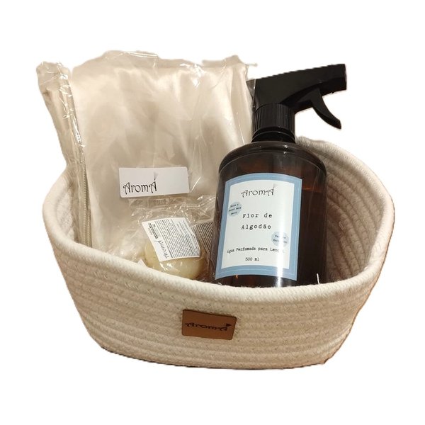 Kit Casa Perfumada: Água para Lençol, Fronha e Cesto