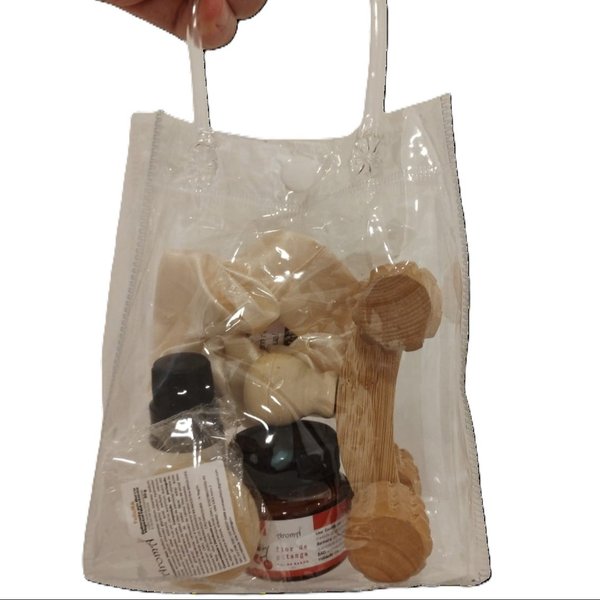 Kit Mini Spa Aromá 6 Peças com Sacola Transparente