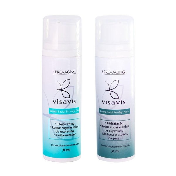 Kit Tratamento Serum Dia e Creme Noite Vis a Vis