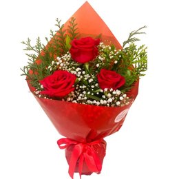 Imagem de Arranjo Médio de Rosas Vermelhas