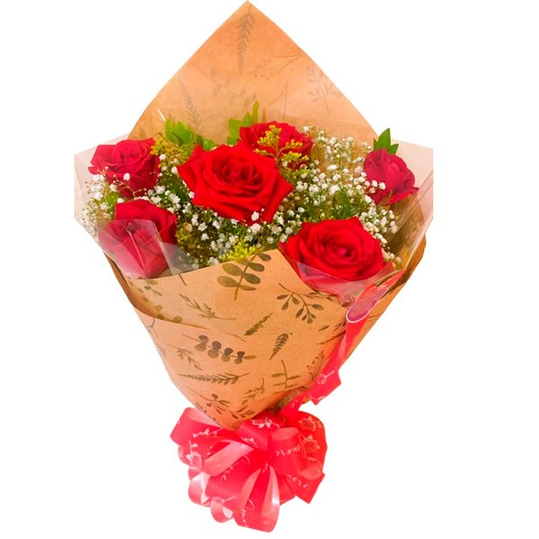Buquê Tradicional 6 Rosas