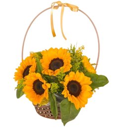 Imagem de Cesta Premium de Girassóis