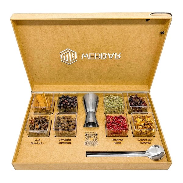 Kit Gin Tônica 8 Especiarias + Colher + Dosador