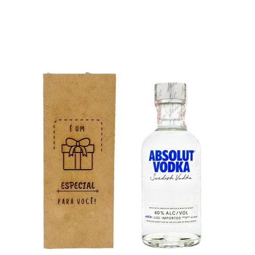Kit Presente Vodka Absolut 200ml