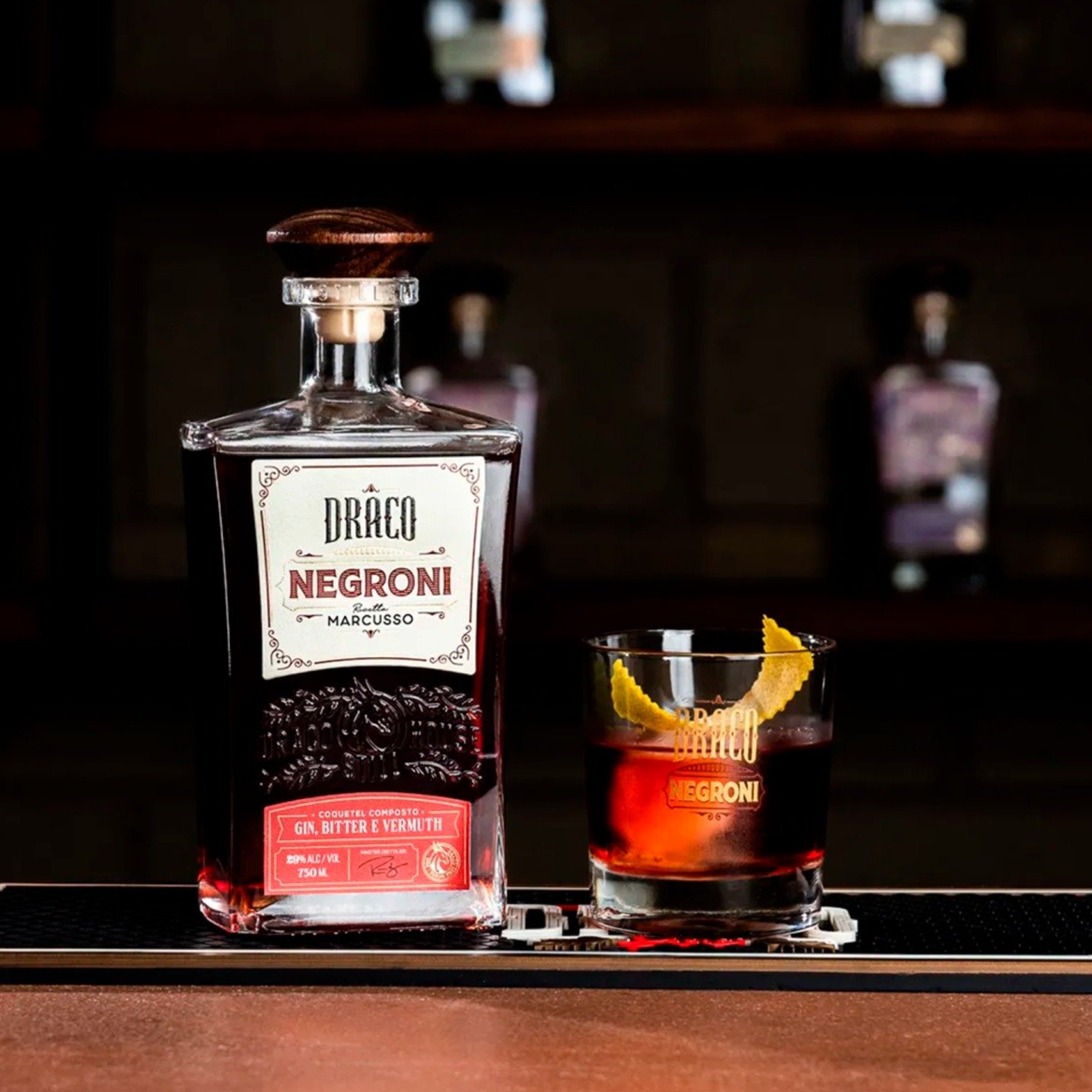 Combo Draco Negroni Marcusso 750ml e Copo | Giuliana Flores