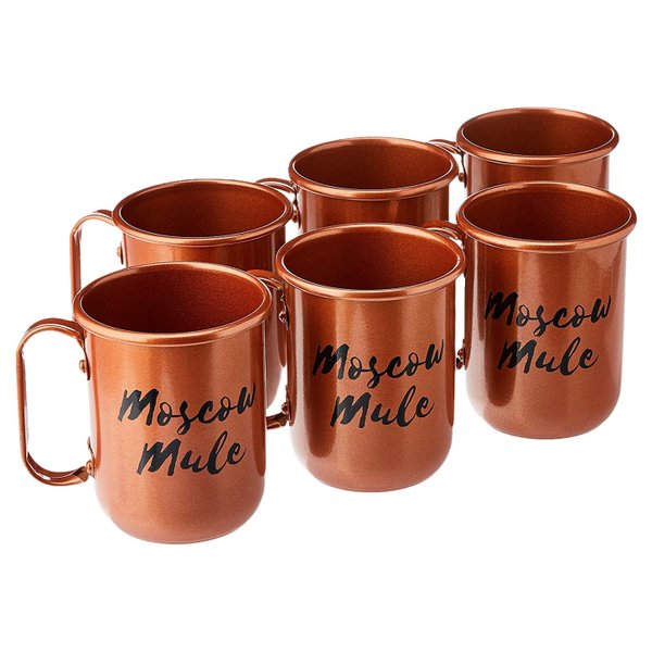 Caneca de Alumínio para Moscow Mule 380ml 6 Unidades