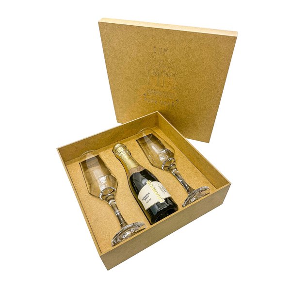 Kit Presente Chandon Baby Réserve Brut e 2 Taças