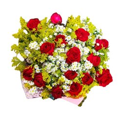 Imagem de Buquê Apaixonado de Rosas Vermelhas 