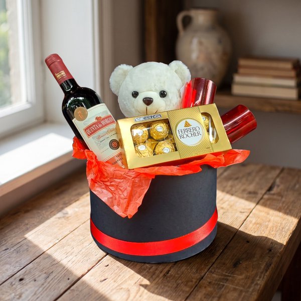 Cesta Winerr Vinho e Urso
