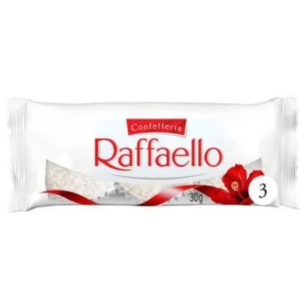 Bombom Ferrero Raffaello 3 Unidades