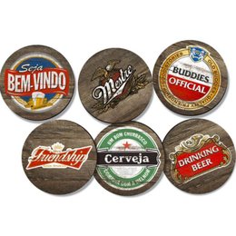 Imagem de Porta Copos em MDF - Rótulos de cervejas