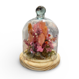 Imagem de Cúpula M Mix Flores Rosa e Laranja