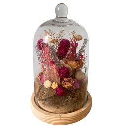 Imagem de Cúpula P Mix Flores Rosa 