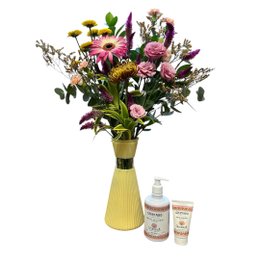 Imagem de Vaso Nude Mix Flores com Kit Calêndula Mães