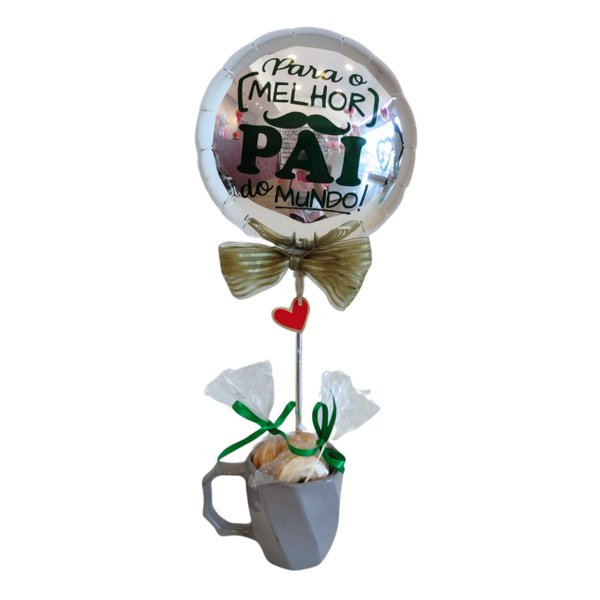 Caneca com Balão - Dia dos Pais
