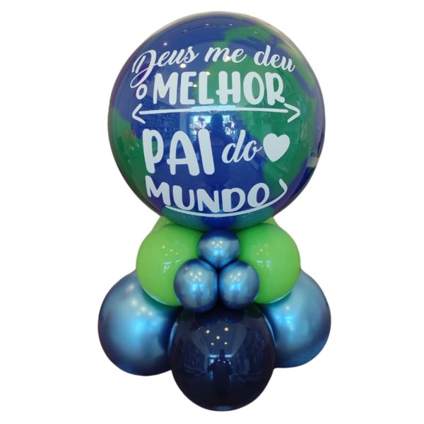 Balão de Mesa Melhor Pai do Mundo Dia dos Pais