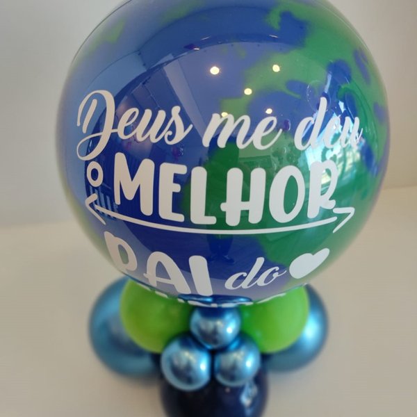 Balão de Mesa Melhor Pai do Mundo Dia dos Pais