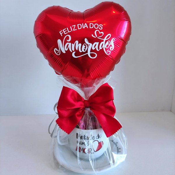 Xícara com Balão - Dia dos Namorados